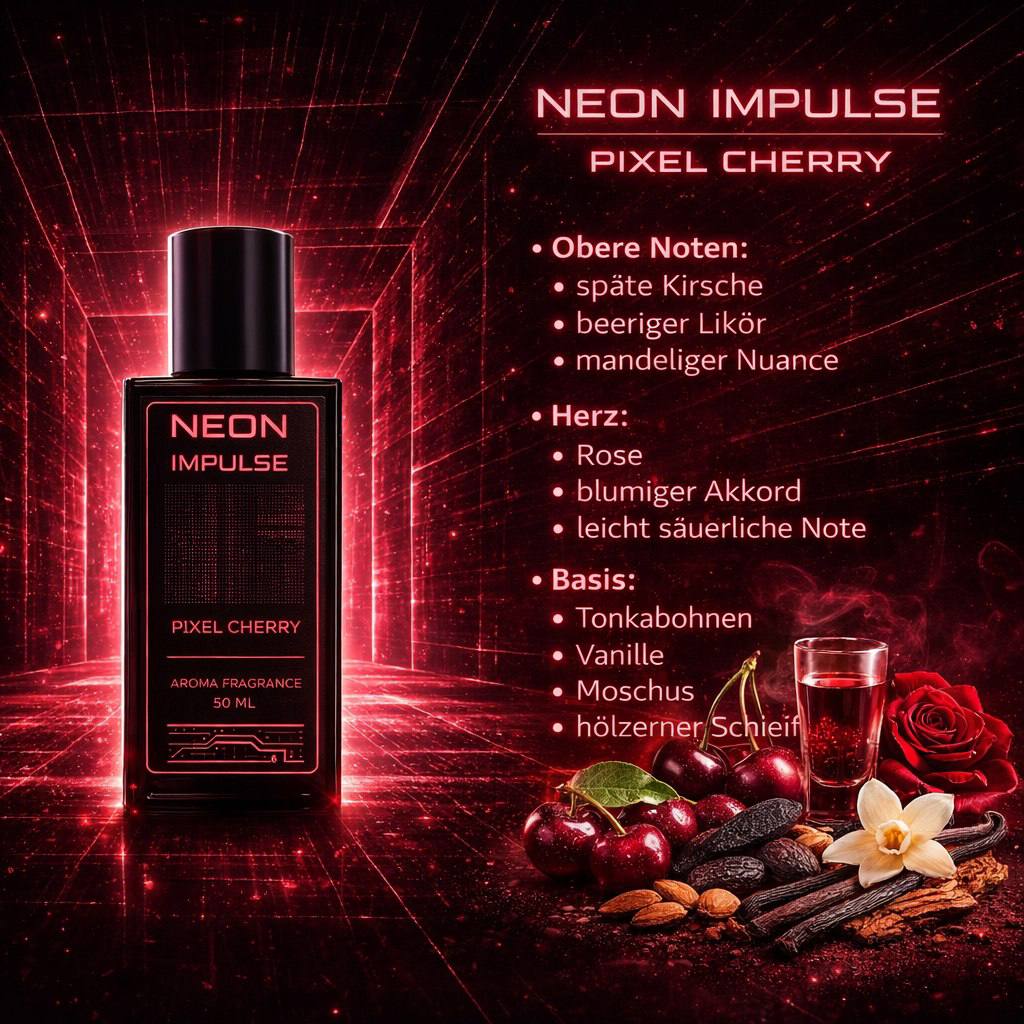 Pixel Cherry – Berlin Neon Cherry Ritual – Sweet Fruity Fragrance Spray 50ml