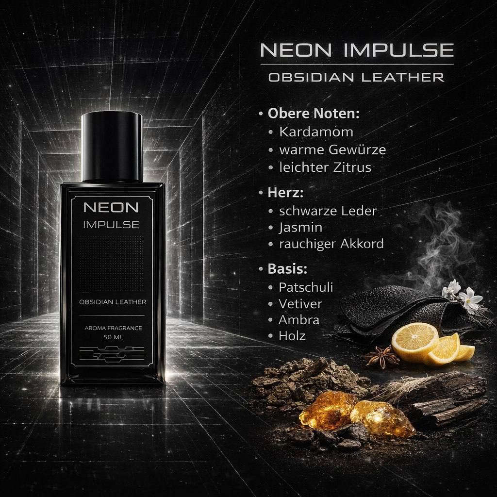 Obsidian Leather – Berlin After Midnight – Dark Leather Ritual Fragrance Spray 50ml