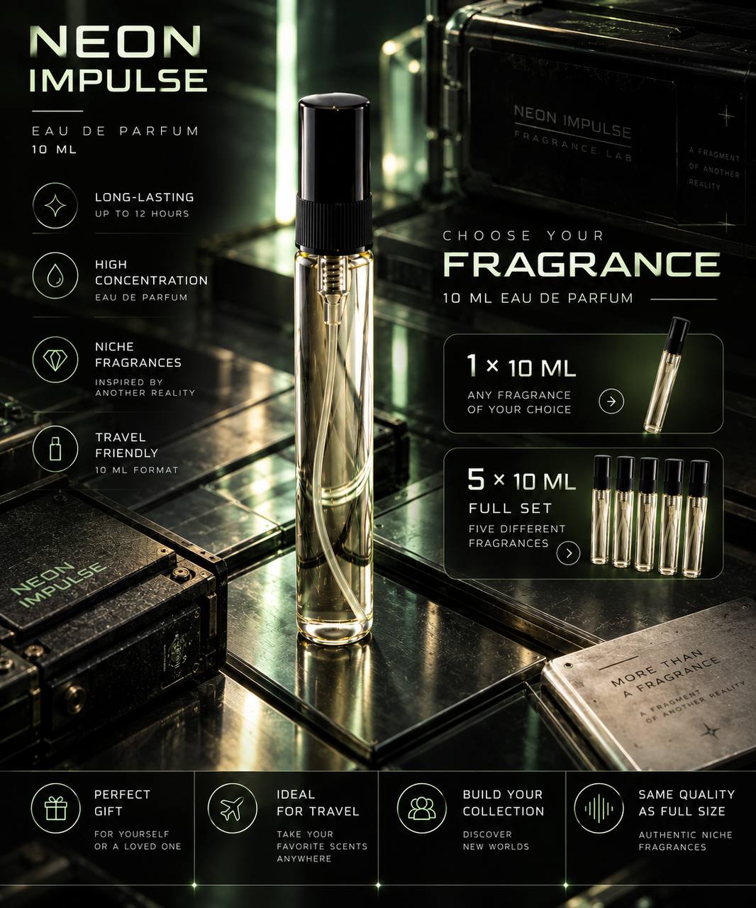 NEON IMPULSE 10 ML TRAVEL SPRAY (Einzelduft wählbar)